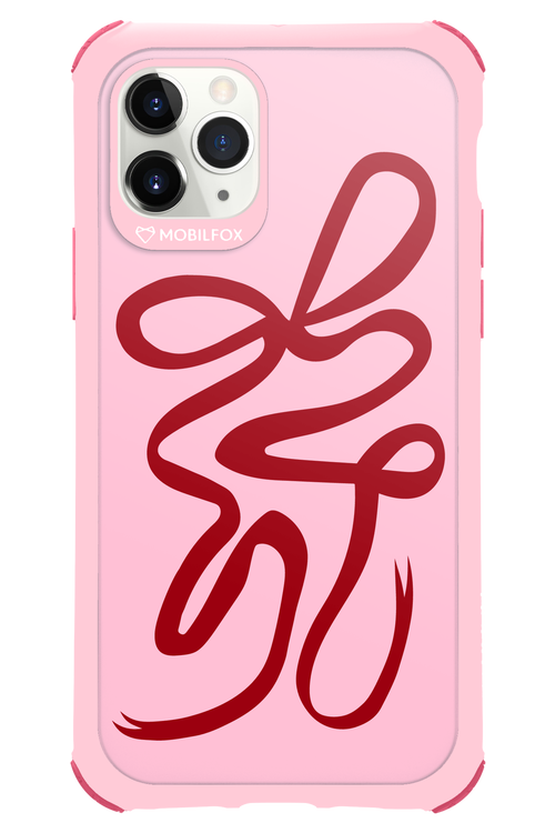 Burgundy Bow - Apple iPhone 11 Pro