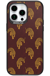 Burgundy Leopard Pattern - Apple iPhone 15 Pro Max