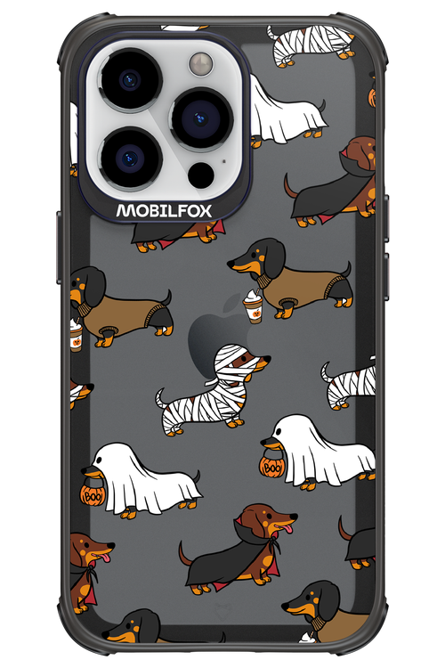 Scary Dachshund (Transparent) - Apple iPhone 13 Pro