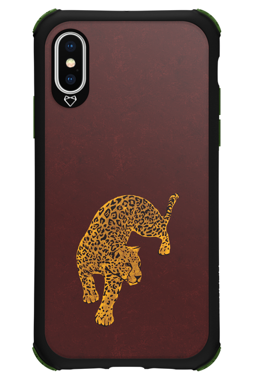 Burgundy Leopard - Apple iPhone XS