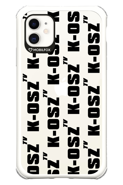 K-osz Transparent Black - Apple iPhone 11