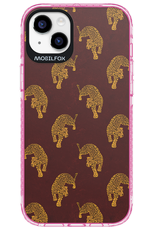 Burgundy Leopard Pattern - Apple iPhone 14 Plus