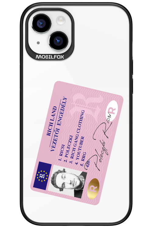 Vezetői engedély - Apple iPhone 15 Plus