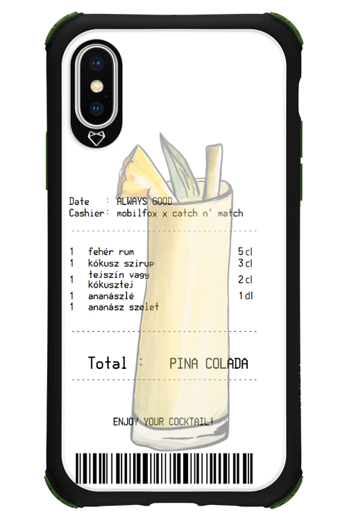 pina colada koktél - Apple iPhone XS