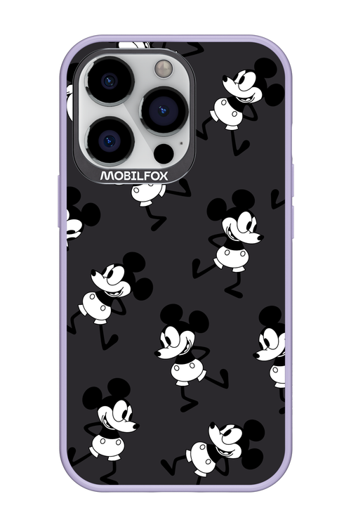 Iconic Mouse (antracite pattern) - Apple iPhone 13 Pro