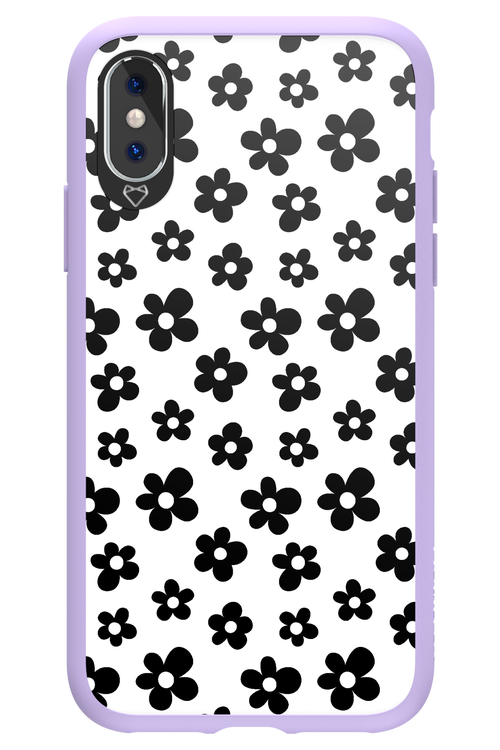 Monochrome Flowers  - Apple iPhone XS