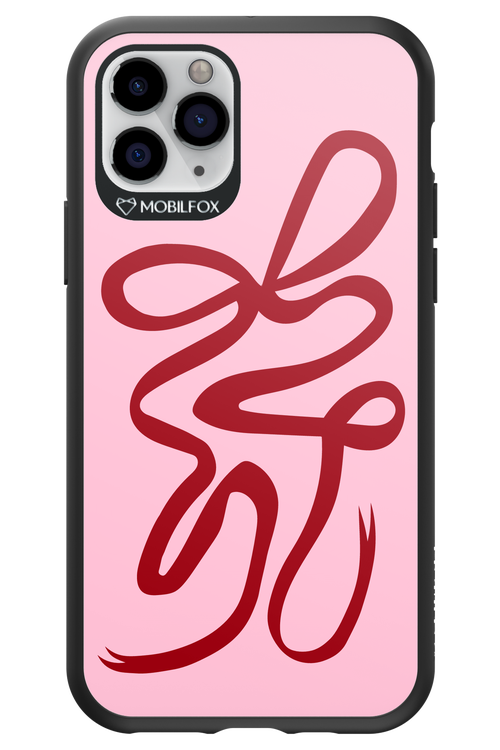 Burgundy Bow - Apple iPhone 11 Pro