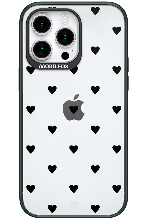 Hearts Transparent - Apple iPhone 15 Pro Max