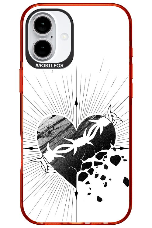 Fekete Szív - Apple iPhone 16 Plus