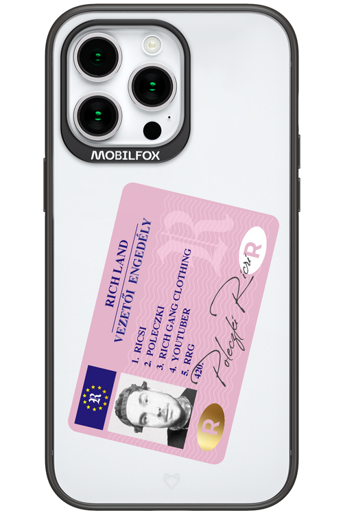 Vezetői engedély - Apple iPhone 15 Pro Max