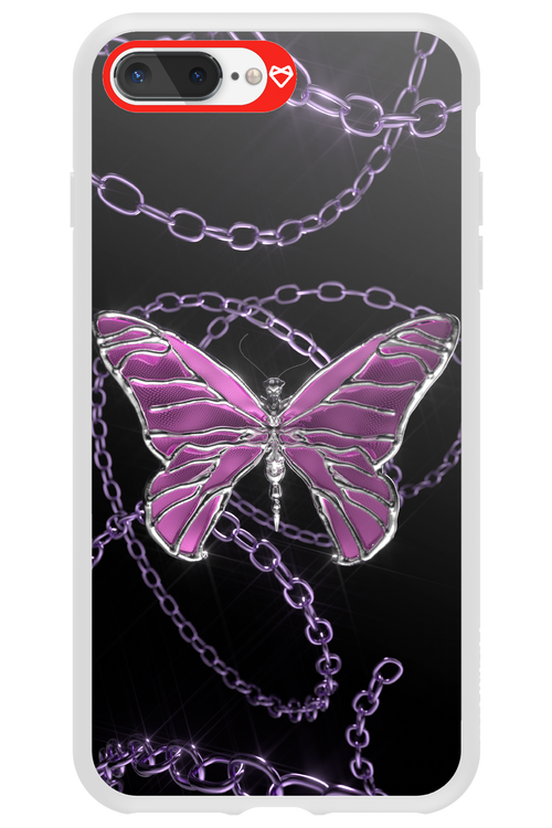 Butterfly Necklace - Apple iPhone 8 Plus