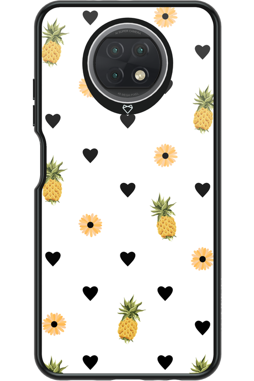 Ananas Heart White - Xiaomi Redmi Note 9T 5G
