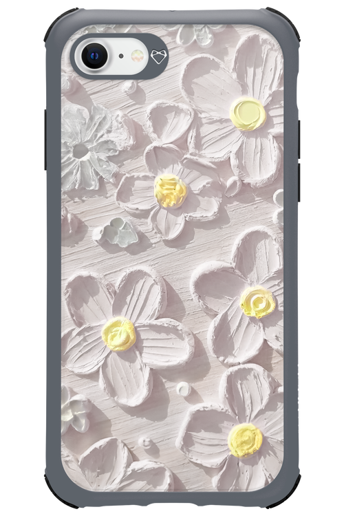 White Flowers - Apple iPhone SE 2020