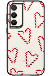 Candy Cane Hearts - Samsung Galaxy S23 Plus