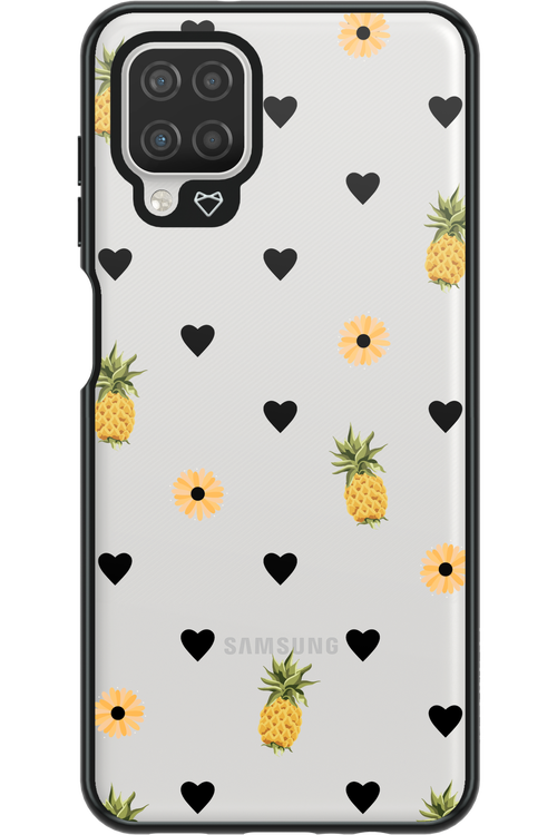 Ananas Heart Transparent - Samsung Galaxy A12