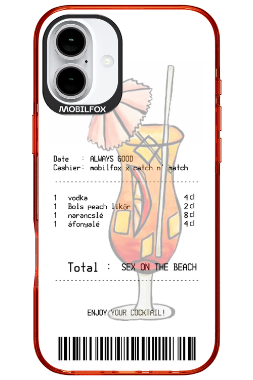 sex on the beach koktél - Apple iPhone 16 Plus