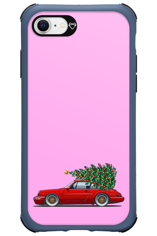 XMAS Car Pink - Apple iPhone SE 2020