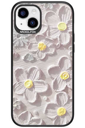 White Flowers - Apple iPhone 15 Plus