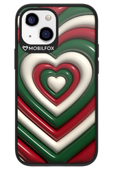 XMAS Hearts - Apple iPhone 13 Mini