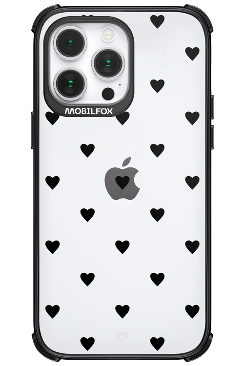 Hearts Transparent - Apple iPhone 14 Pro Max