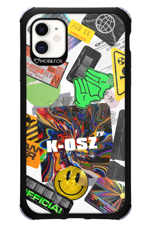 K-osz Sticker Transparent - Apple iPhone 11