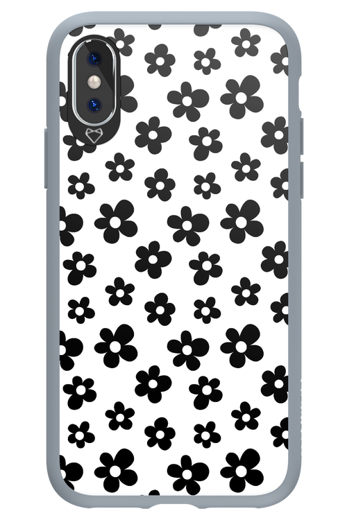 Monochrome Flowers  - Apple iPhone XS