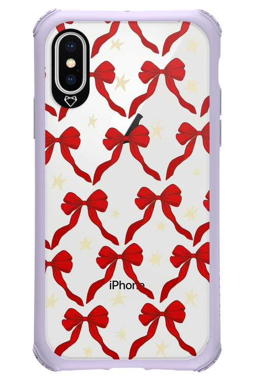 Bow & Stars (Transparent) - Apple iPhone XS