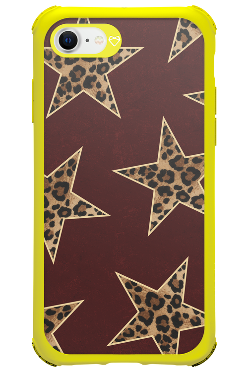 Wild Stars Burgundy - Apple iPhone SE 2022