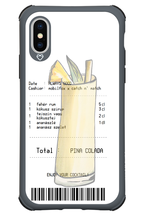 pina colada koktél - Apple iPhone X