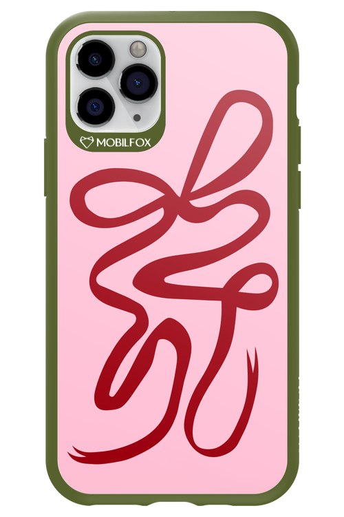 Burgundy Bow - Apple iPhone 11 Pro