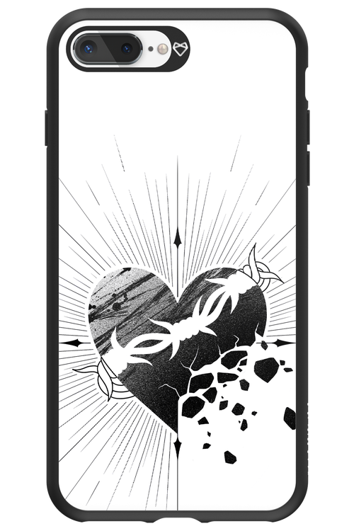 Fekete Szív - Apple iPhone 8 Plus