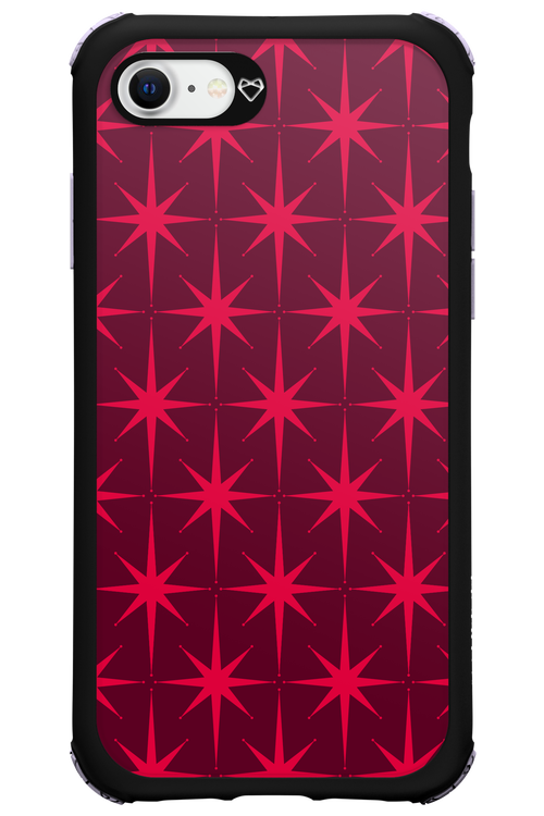 Burgundy Starss - Apple iPhone 8