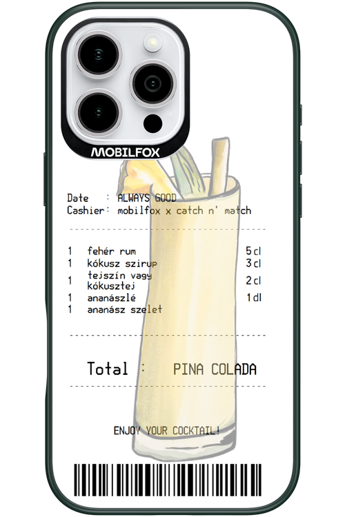 pina colada koktél - Apple iPhone 16 Pro Max
