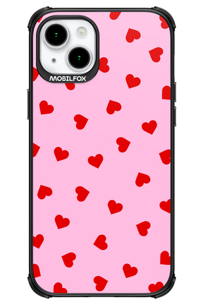 Sprinkle Heart Pink - Apple iPhone 15 Plus
