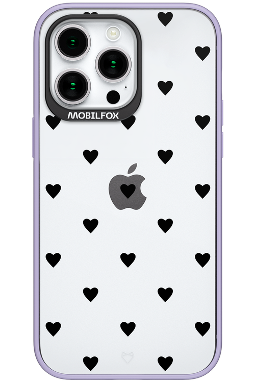 Hearts Transparent - Apple iPhone 15 Pro Max