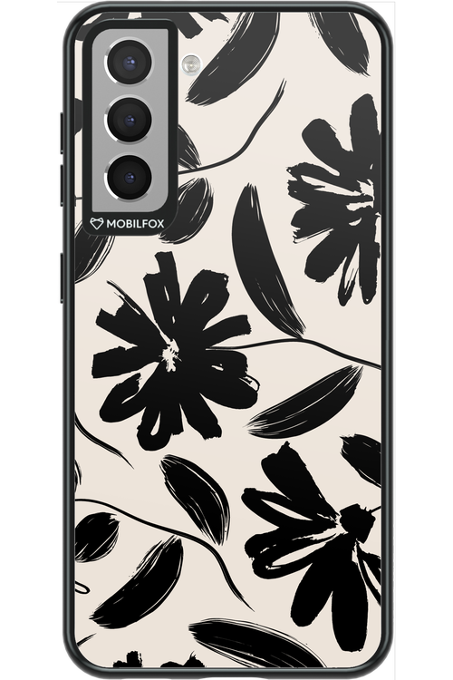 Monochrome Flowerss - Samsung Galaxy S21