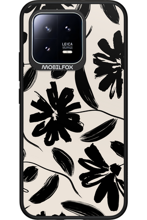 Monochrome Flowerss - Xiaomi 13