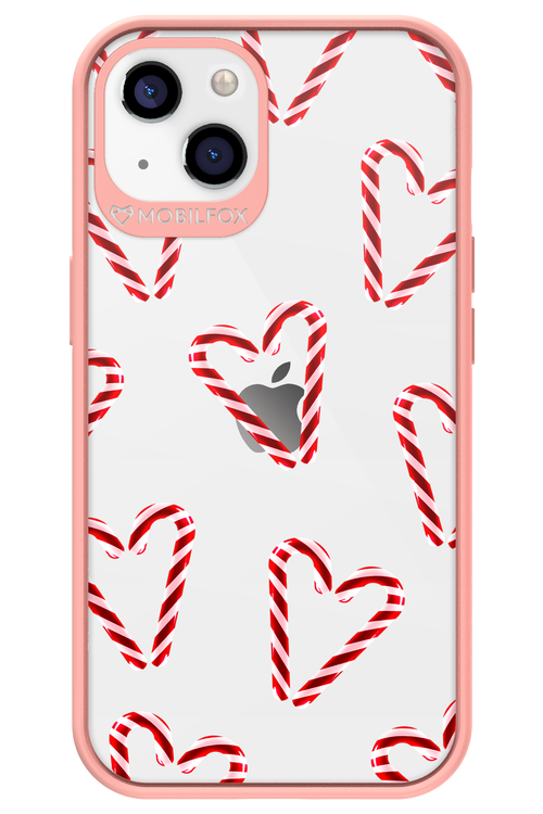 Candy Cane Hearts - Apple iPhone 13