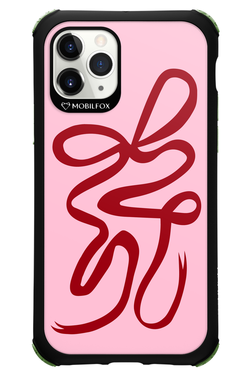 Burgundy Bow - Apple iPhone 11 Pro