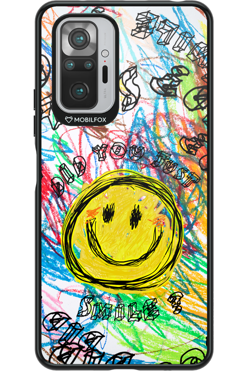 Crayon Smiley Colorful - Xiaomi Redmi Note 10 Pro