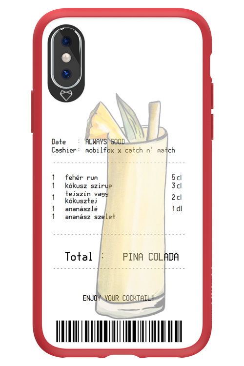 pina colada koktél - Apple iPhone X