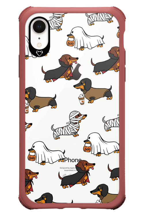 Scary Dachshund (Transparent) - Apple iPhone XR