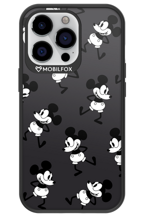Iconic Mouse (antracite pattern) - Apple iPhone 13 Pro