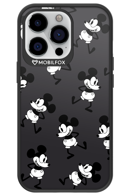 Iconic Mouse (antracite pattern) - Apple iPhone 13 Pro
