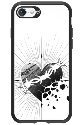 Fekete Szív - Apple iPhone 8