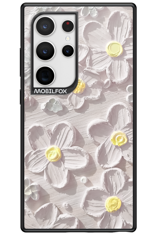 White Flowers - Samsung Galaxy S24 Ultra