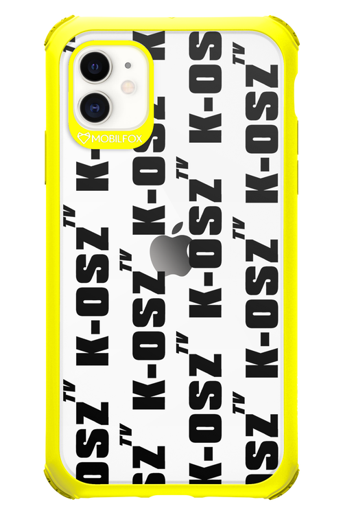 K-osz Transparent Black - Apple iPhone 11