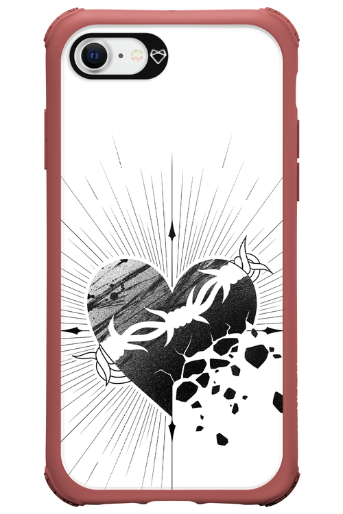 Fekete Szív - Apple iPhone 8