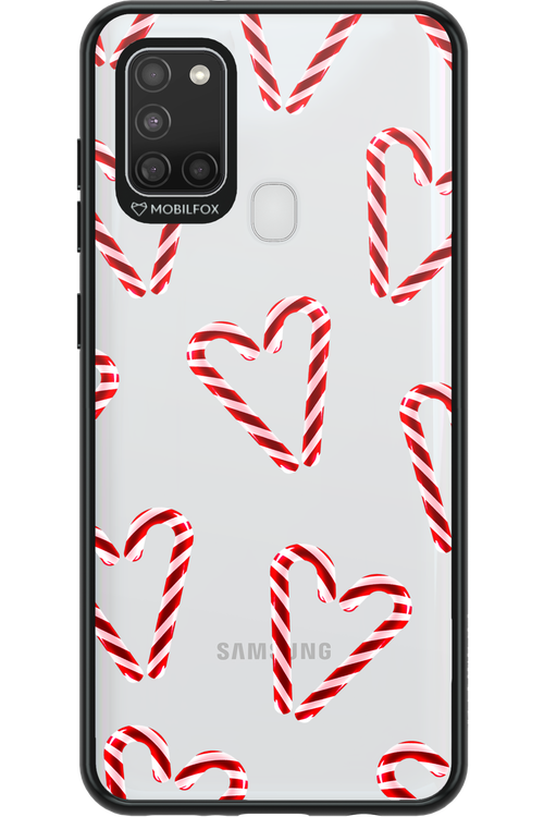 Candy Cane Hearts - Samsung Galaxy A21 S