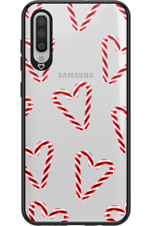 Candy Cane Hearts - Samsung Galaxy A70